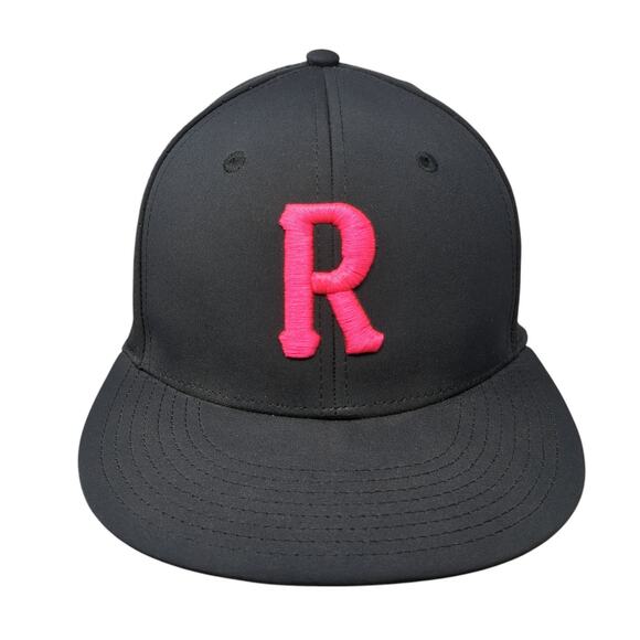 The Game Other - The Game Fitted Flat Bill Hat Black Embroidered Pink R Logo Size Small